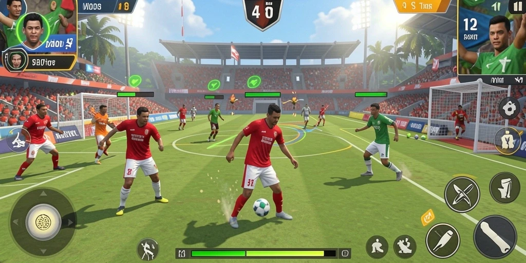 Tampilan level pertama dengan grafis yang menarik.