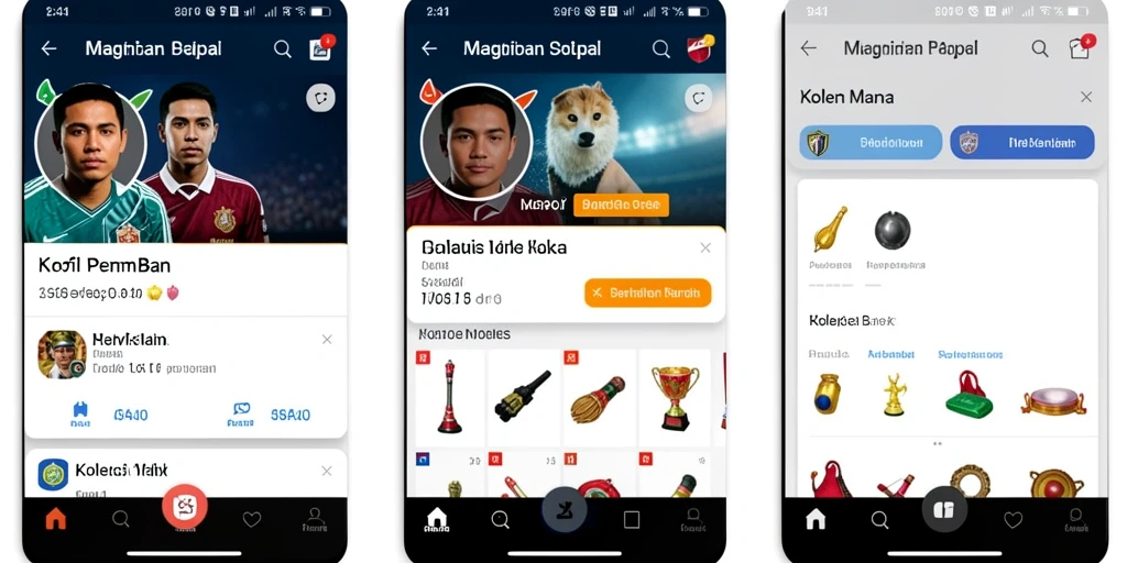 Tampilan antarmuka aplikasi MAMIBET yang menarik dan mudah dinavigasi.